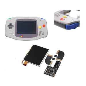 Accessoires Funnnyplaying pour Gameboy GBA Advance ita New AGB Retro Pixel TFT Backlight Kit Memory Brightness Ajuster l'affichage avec Shell