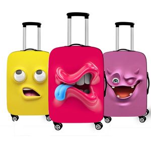 Accessoires Expression drôle Couverture de bagages Travel Couverture de protection de poussière élastique