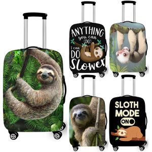 Accessoires Couvercle de bagages à imprimé à paresse lente drôle pour les couvertures de valise antidist