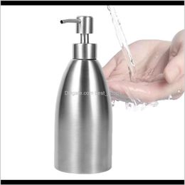 Accesorios Muebles Fregadero de cocina Dispensador de ducha de champú de jabón líquido de acero inoxidable 500Ml Drop Delivery 2Avny291G