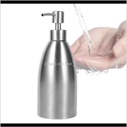 Accesorios Muebles Fregadero de cocina Dispensador de ducha de champú de jabón líquido de acero inoxidable 500Ml Drop Delivery 2Avny337t