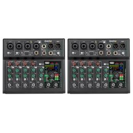 Accessoires G7 7 Channel USB Bluetooth 88 Mixing Effects Sound Card Audio Mixer Sound Board Console Desk System Interface