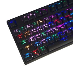 Accessoires Gaming Keyboard KeyCaps 104pcs OEM ABS Russische Koreaanse achtergrondverlichting Keycap voor RGB Mechanisch toetsenbord DIY Gift voor gamer