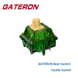 Accessoires Gateron Beer Switch Tactile 5 Pin SMD RGB Green Diy Aangepast Hotswap Mechanisch toetsenbord vooraf gesmeerd voor GK64 GH60 GMK67
