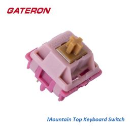 Accessoires Gateron Mountain Top Switch Linear Fast Travel 50G 5Pin Pre Smeer Smooth Aangepast DIY Mechnical Keyboard Gaming Office Work