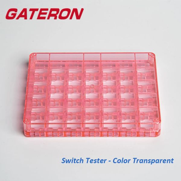 Accesorios Gateron Switch Tester Pink Black Blue Color transparente 5 x7 Teclado mecánico de juegos de bricolaje personalizado Acrílico