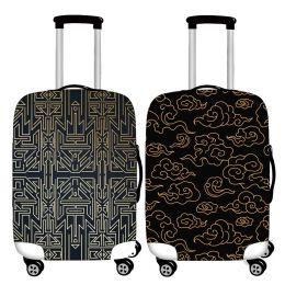 Accessoires Geometrie Patroon Bagage Cover Fashion Elastic Hand Cart Bagage Cover 19 tot 32 inch koffer Case Dust Cover Travel Accessoires