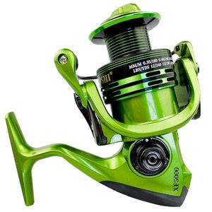 Accesorios GHOTA Rotary Fishing XF1000-7000 Series Carp Durable Metal Reel Gear Ratio 5.5 1/4.7 1 EVA Mango P230529