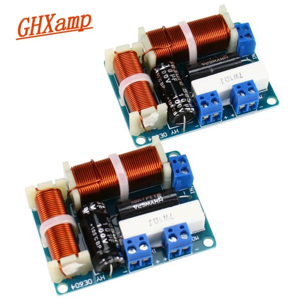 Accesorios GHXAMP Crossover Audio Audio Board Mini Tweeter Bass Bookshelf Hifi Altavo Divisor de frecuencia Universal 80W 2pcs