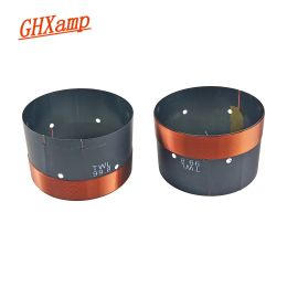 Accessoires GHXAMP 99,8 mm BASS Voice Coil Highpower Black Aluminium 100 Core Speaker Coil Maintenance Accessories 8001000W 2PCS