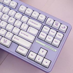 Accessoires GMK 148 toetsen/Set Lavender KeyCaps MA Hoogte PBT Dye Sublimatie Mechanisch toetsenbord 1.75U 2U Shifts voor MX Switch 61 64 68 87 96