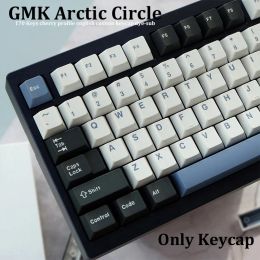 Accessoires GMK Arctic Clone 170 touches Profil de cerise Keycap à double tir pour les touches de mise en page ANSI ISO pour le clavier mécanique