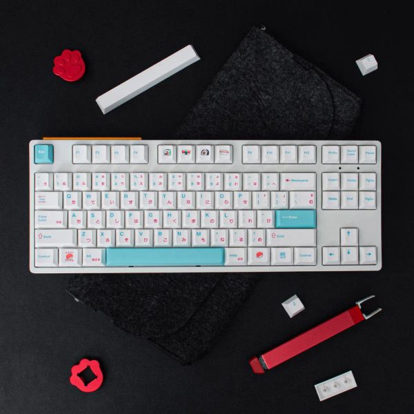 Accesorios Clones GMK Sushi 122/135 Perfil de cereza/Perfil XDA Capas de teclado PBT Sub para el Interruptor Mx Teclado mecánico RK61 GMMK Pro