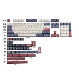 Accesorios GMK Demon Sword KeyCap Cherry Perfil Japonés 142 Teclas Dye Subbed 1.25U 1.75U 2U Teclas de desplazamiento derecho para teclado mecánico