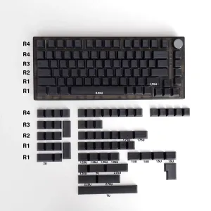 Accessoires GMK R2 CLONES DARK KEYycap Profil Cherry Profilaps Courstes d'anglais / Dyesub Japonais PBT 1.75U 2U SHIFT POUR LE CHARVE MÉCANIQUE Large Set