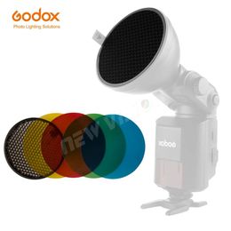 Accessoires Godox Ads11 Pack de gel filtrant 4 couleurs + Kit de réflecteur de couverture de grille en nid d'abeille pour Witstro Flash Ad200 Ad180 Ad360 Ad360 Ii