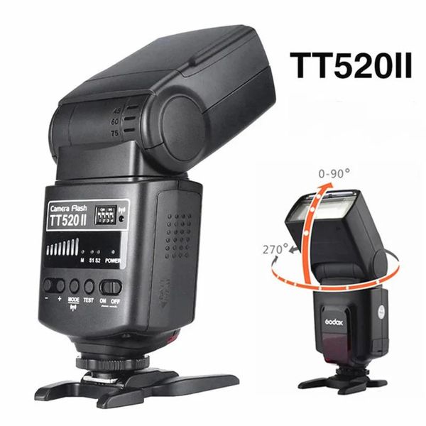 accesorios Godox Tt520 Ii Flash Tt520ii con señal inalámbrica incorporada de 433 mhz + disparador de flash para cámaras Canon Nikon Pentax Olympus Dslr