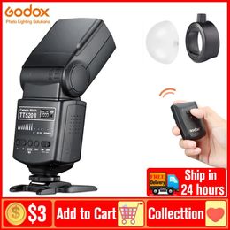 Accesorios Godox Tt520ii Tt520 Ii Flash de cámara con señal inalámbrica incorporada de 433mhz para cámaras Canon Nikon Pentax Olympus Dslr