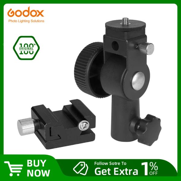 Accesorios GOODOX Tipado Cámara Flash Speedlite Montaje Soporte de luz giratoria con soporte de reflector paraguas para cámara DSLR