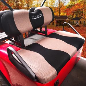 Accessoires Golfkar stoel Cover Set geschikt voor Ezgo TXT, RXV en Club Car DS.Ademend wasbaar polyester gaasdoek.Vernieuw uw golfkar.