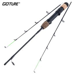 Accessoires Goture Winter Ice Fishing Rods 71cm 81 cm 2 Tips Spin Rengel Cork Handgreep IJspaal Ultralichte Karpers Vissen