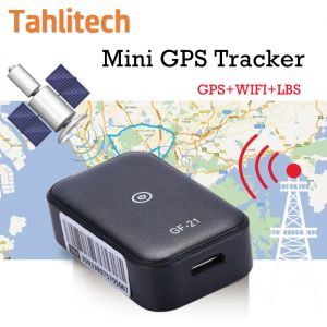 Accessoires GPRS Mini les enfants plus âgés Tracking Locator GF21 GSM Car GPS Locator Tracker Enregistrement ANTILOST Suivi Le contrôle vocal peut recorrer