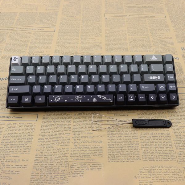 Accessoires Gradient Black Grey Space Keycaps Cherry Profile Dyesub PBT pour 68/75/82/84/87/98/100/104/108 MX Switch Keyboard mécanique