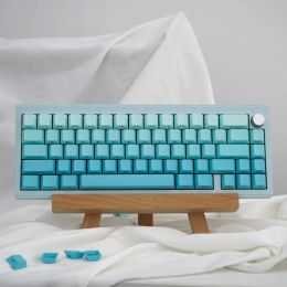 Accessoires Gradiënt Cyaan KeyCaps PBT Fiveside Sublimation KeyCaps voor MX Cherry Profile Gateron Switch Mechanische toetsenbordkit