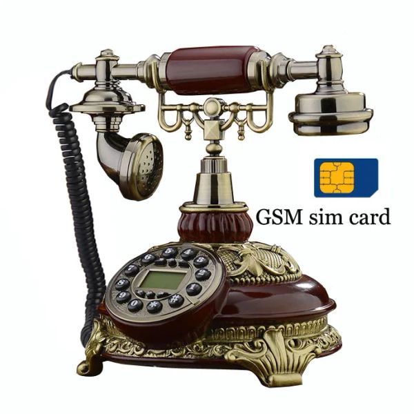 Accessoires GSM 900 / 1800MHz Prise en charge de la carte SIM FIXE SIMPS TEMPLE FANDINE LANDINE ANTIQUE FIXE TELLE SANSE TÉLÉPHONE Home Homefone Telefone Sem Fio