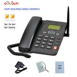 Accessoires GSM Vaste draadloze telefoon Dual Sim Card met antenne voor kantoor Home Remote Area for Home Business Landline Telefoons