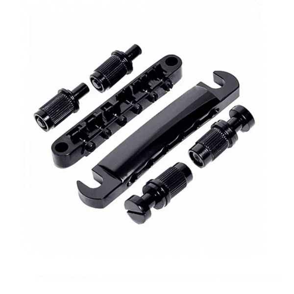 Accessoires accessoires de guitare 1set tonomètre piste de piste de pont noir pour gib lepaul remplacement