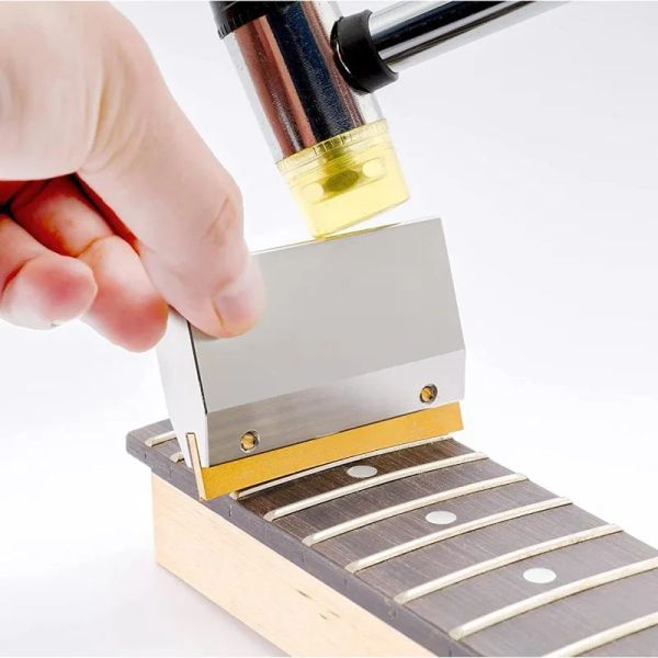Accessoires Guitare Forfard Fret Press Guitar Fret Wire Tool Luthier Tool Guitar Bass Wire Frets Réparation de réparation de guitare outil