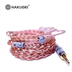 HAKUGEI – câble en cuivre 7NOCC Litz 22awg, câble de mise à niveau pour écouteurs HiFi MMCX 2 broches 0.78mm A2DC IE80/80S pour KKXS S8