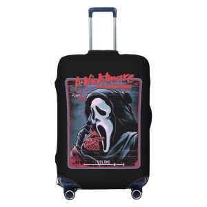 Accessoires Halloween Horror Film Scream Buggage Cover Elastic Sidney Prescott Ghost Face Voyage Varine de protection Covers de protection s'adapte à 1832 pouces