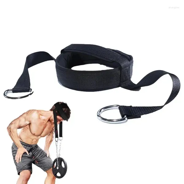 Accesorios Arnés de entrenamiento para cabeza y cuello, correa de ejercicio para fuerza corporal, gorras de rodamiento de peso para gimnasio y Fitness