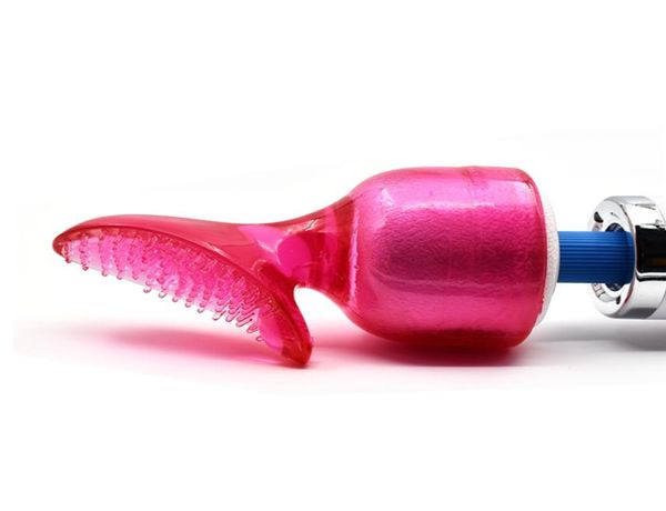 Accessoires tête brosse rouge tpr cap of magic wand hitachi complet masseur de cou de corps 9439273