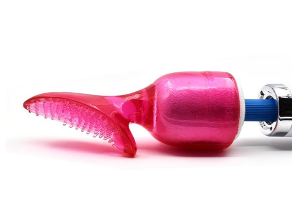 Accessoires tête brosse rouge tpr cap of magic wand hitachi plein body cou massager6435772