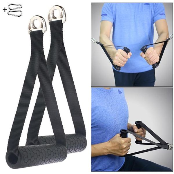 Accesorios Brazo de servicio pesado Bíceps Tríceps Cuerda Correa de tracción Manija de fitness Equipo de gimnasio Accesorio de cable Polea Culturismo Strengt254R