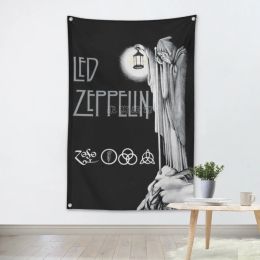 Accessoires Heavy Metal Rock Band Affiches Bannières Musique Studio Décoration Murale Peinture Suspendue Tissu Imperméable Polyester Tissu Drapeaux J