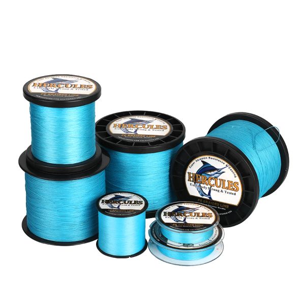 Accessoires Hercules PE Ligne de pêche bleu 9 brins tresse carp