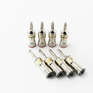 Accessoires HIFI 5 MM Gaofei GFRHO011B Rhodium Plating Luidsprekerkabel Audio Banaan Connector Plug