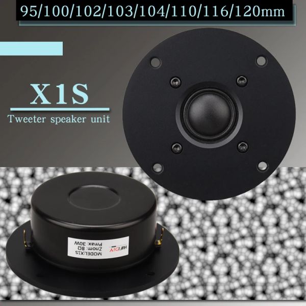 Accessoires Hifidiy Live 3,7 4 4,5 pouces Unité de haut-parleur Tweeter Membrane Black Silk 8OHM 30W LoudSpeaker Atreble X1S 94 100 104 110 116 120 mm