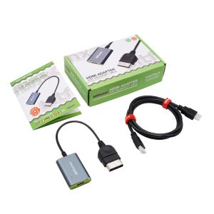 Accessoires Adaptateur de convertisseur HDMI Accessoires pour les consoles de jeu Microsoft Xbox prennent en charge l'affichage 480p Retro Video 720p 1080i Modes