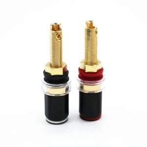 Accessoires de haute qualité 4pcs en laiton HIFI Crystal de liaison au fil pour le haut-parleur audio