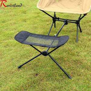 Accessoires de haute qualité en aluminium alliage léger pliant chaise de pêche extérieure camping loisirs pique-nique plage chaise pied repos