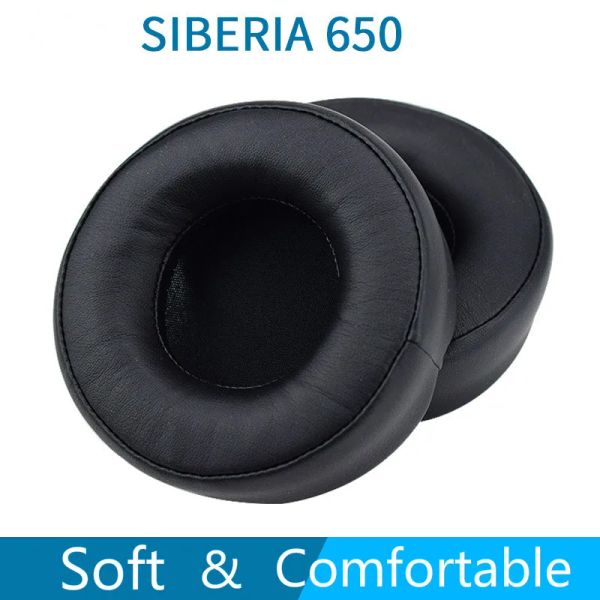 Accessoires de remplacement de coussin en mousse de casque de haute qualité pour Steelseries SIBERIA 650, housse en éponge protéinée souple pour SIBERIA 650