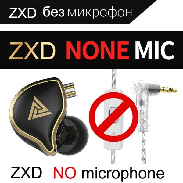 Accessoires de haute qualité QKZ ZXD Dynamic Hifi Bass Flagship Earphone Noise Isolating Monitor KZ Zas Zas Mic Gaming Sport Earbud