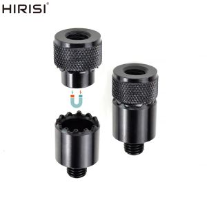 Accessoires hirisi 4pcs karpers vissen quick change connector karpers vissen adapter aluminium voor visalarmen staaf pod vissen tackle aq210