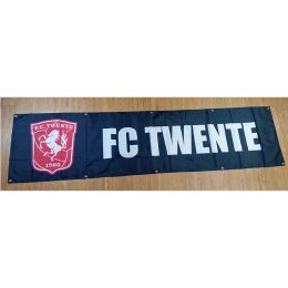 Accesorios Holanda FC Twente Flag Black 60x240cm Banner de decoración para hogar y jardín