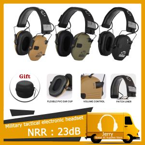 Accessoires Vente chaude!Casque tactique militaire tactique de prise de vue électronique avec des oreilles de chasse d'extérieur et annulation de bruit